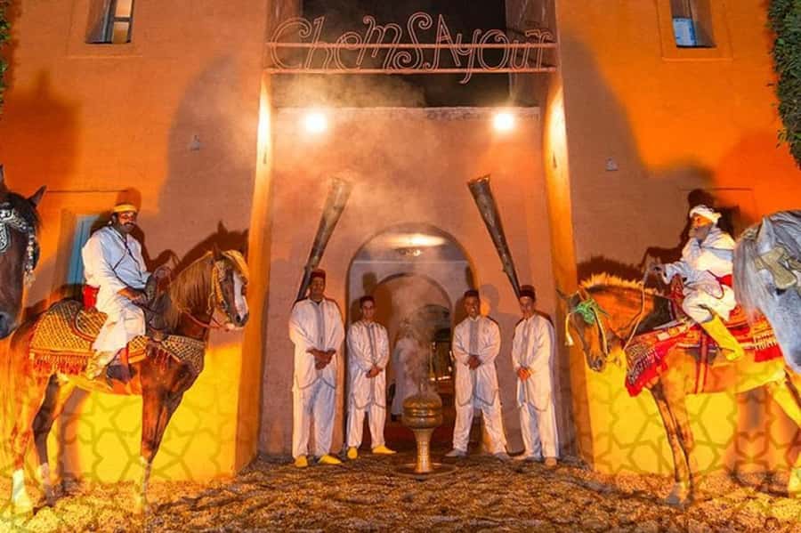 Agadir Fantazia Berber Night Show with Dinner - Your caidal tent dinner: harira, tagine, couscous, and mint tea
