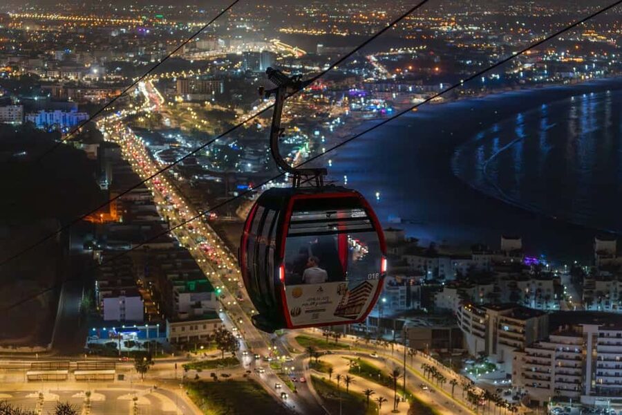 Agadir: Night Cable Car Round-Trip Ticket - Starting Point: Danialand Cable Car Near Pont Tildi