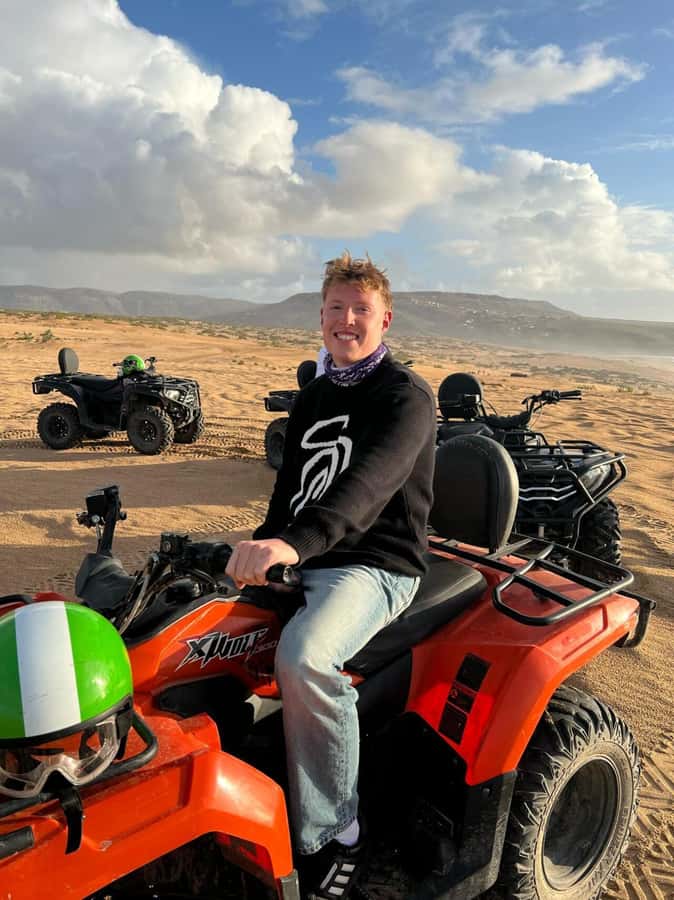 Agadir/Taghazout: Beach Quad Bike & Desert Sandboarding Tour - The 5-Hour Route, from Pickup to Sidi Toual Beach
