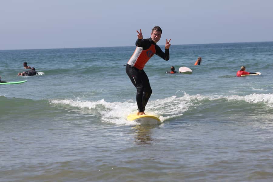 Agadir: Taghazout Beach Surf Lesson with Lunch and Transfer - The lesson format: theory on sand, warm-up, then coached waves