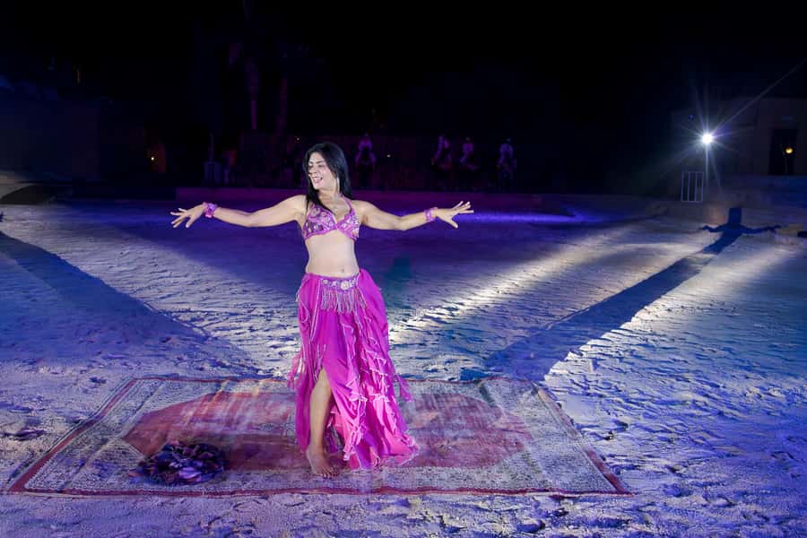 Agadir / Taghazout : Chems Ayour Fantasia Show & Dinner - The dinner plan, mint tea, Tafarnout bread, and Moroccan courses