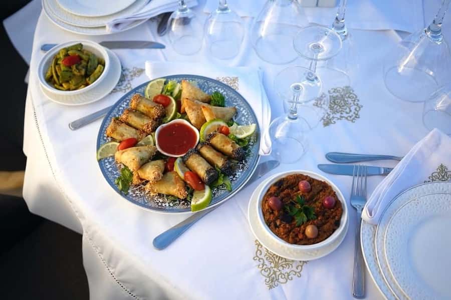 Agadir / Taghazout : Chems Ayour Fantasia Show & Dinner - Vegetarian option, what you get and why it still feels Moroccan