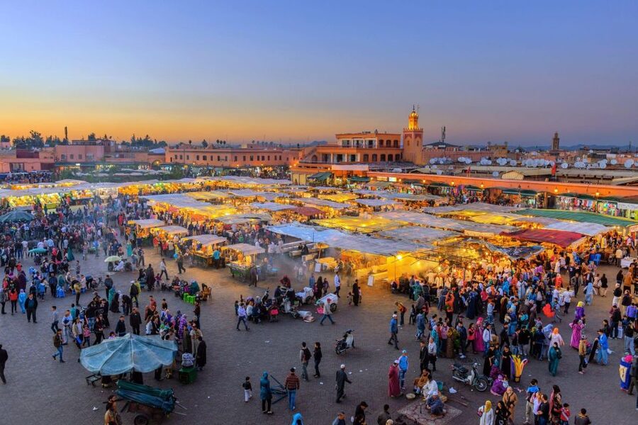 Agadir/Taghazout: Marrakech Trip with Licensed Tour Guide - Koutoubia outside view and Medina orientation on foot