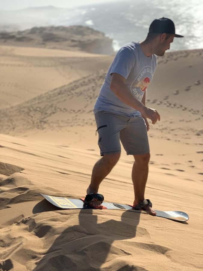Agadir/Taghazout: Sandboarding & Visit of Canyons With Lunch - From Agadir or Taghazout to Timlaline Dunes, with surf villages along the way