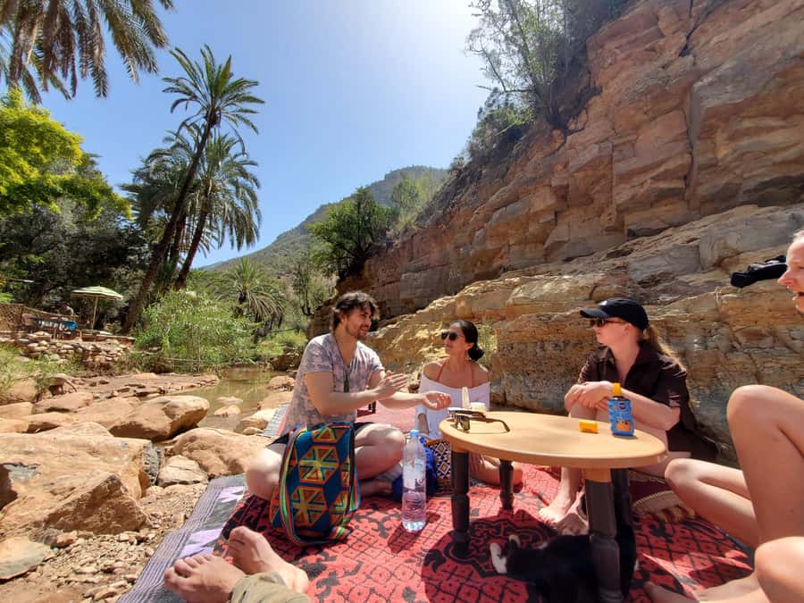 Agadir: Timlaline Desert and Paradise Valley with Camel Ride - Timlalin sand dunes with Atlantic views: big sky meets real wind