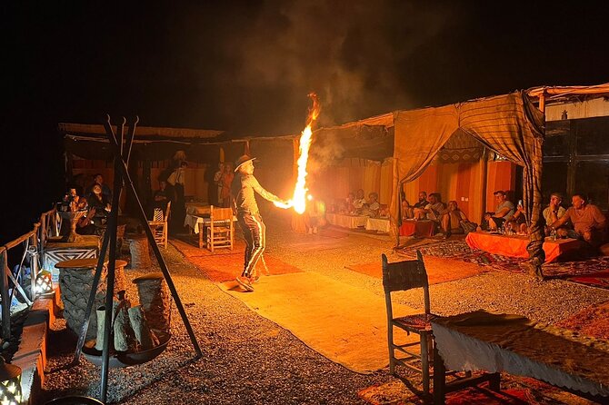 Agafay Desert Package: Quad Bike, Camel Ride, Dinner show - Dinner under a Berber tent, with classic Moroccan comfort food