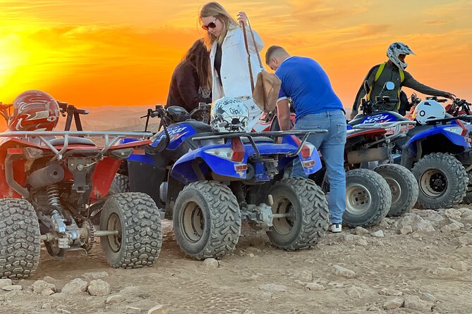Agafay Desert: Quad Bike, Camel Ride and Dinner Show in Marrakech - Dinner under nomadic tents: tajine, tea, and the show after dark