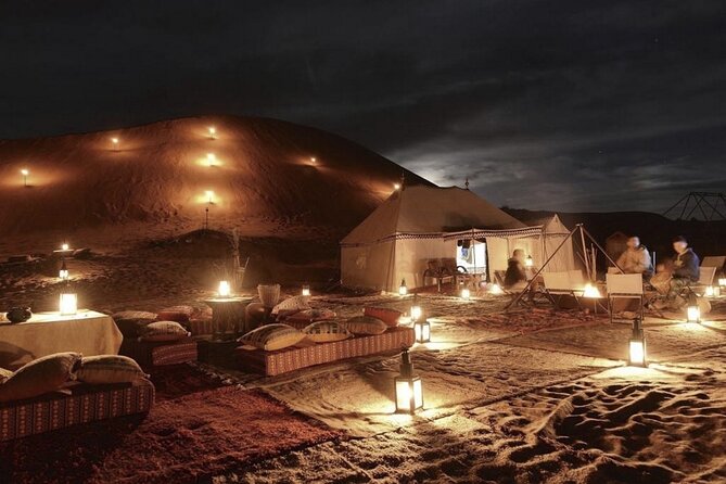 Agafay Desert Sunset, Camel Ride and Dinner from Marrakech - Live Berber Music, Camp Entertainment, and the Fire Show Factor