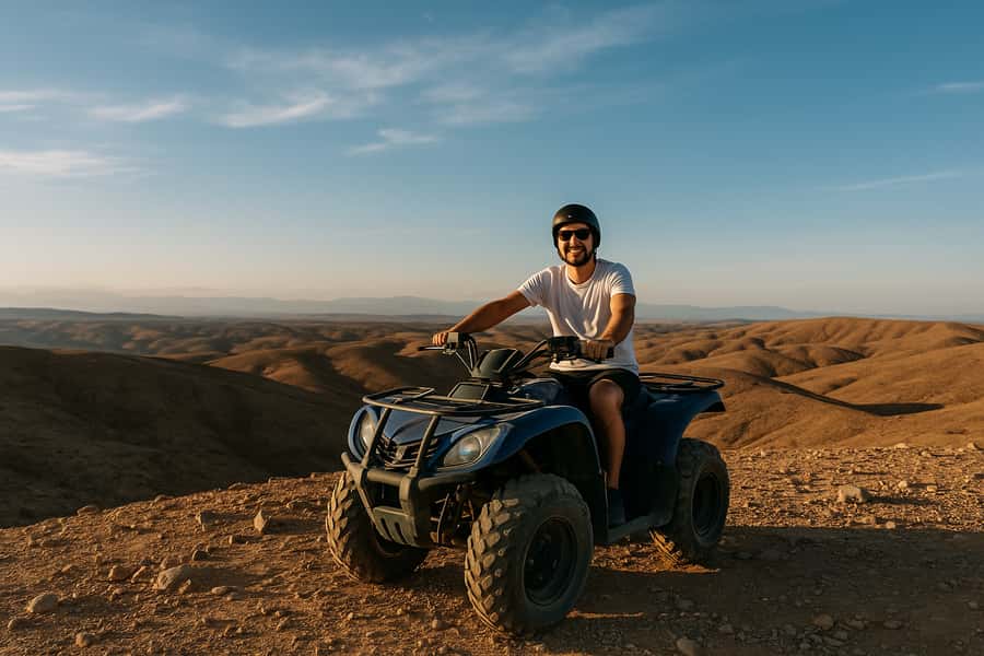 Agafay: Quad, Camel Ride & Dinner Show from Marrakech - 15 minutes on camelback at sunset