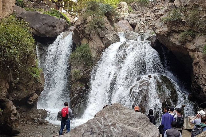 Atlas mountains 3valleys waterfall & camel ride - Stop 3 near Imlil: the rooftop Berber lunch and the waterfall walk