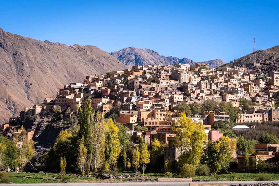 Atlas mountains hike with waterfalls & 3 valleys day trip - Marrakech to Imlil: the fast shift from city time to mountain time