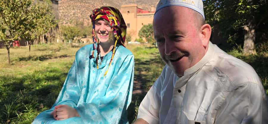 Atlas mountains hike with waterfalls & 3 valleys day trip - Ait Souka village lunch: homemade food with mountain views