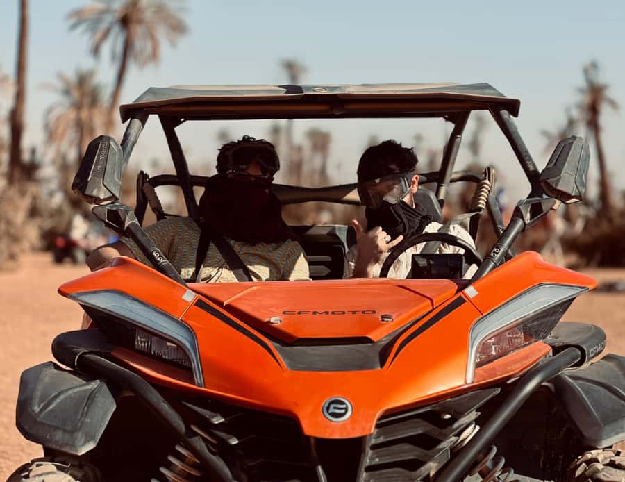 Buggy 1000 cc Adventure in Marrakech Desert - Pickup, safety briefing, and your dust-protection kit