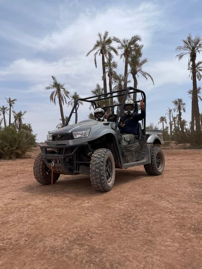 Buggy ride at the Palm Grove and Desert with swimming pool - Entering The Buggy World From Your Marrakesh Hotel