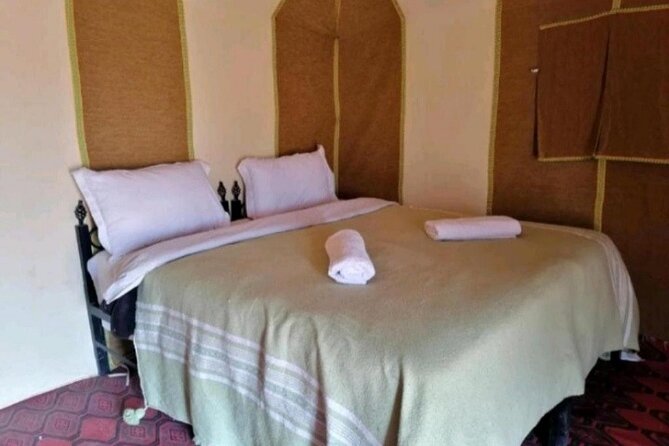 Camel Trekking & 1 Night in Merzouga Desert Camp - Your desert camp night: nomad-style tents, drumming, and basic comfort