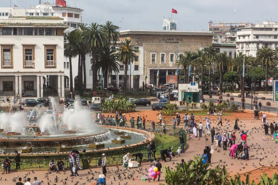 Casablanca City Tour with Hotel Pickup and drop off - Mohammed V Square and United Nations Square, Casablanca at Street Level