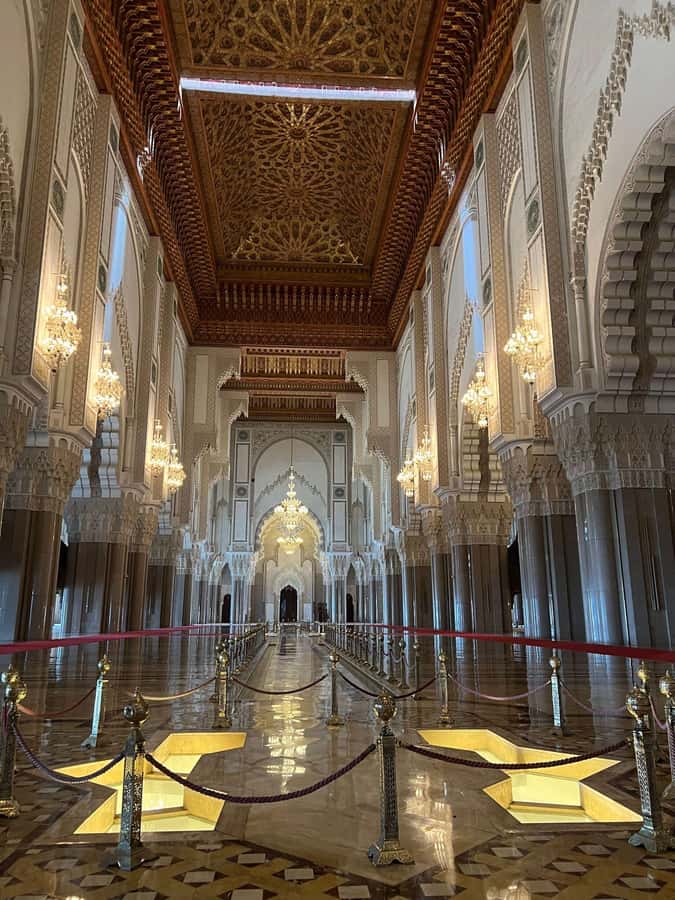 Casablanca day trip from the cruise ship passenger. - Hassan II Mosque: sea views and how the interior visit works