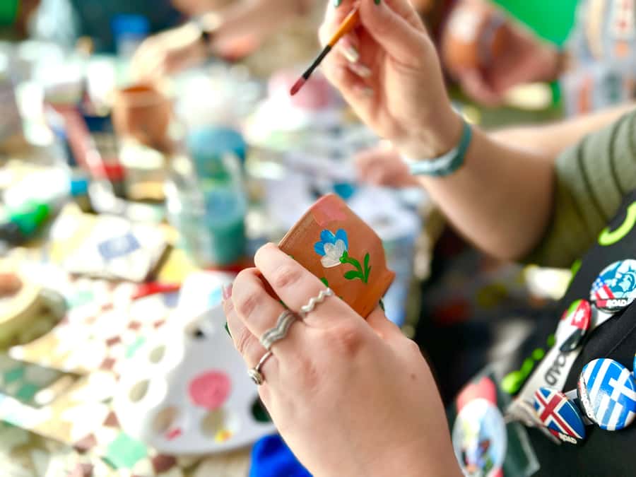 Creative Painting on Fes Pottery - Your 90 Minutes at Dar Sunrise Fes: Tea, Setup, and Getting Started