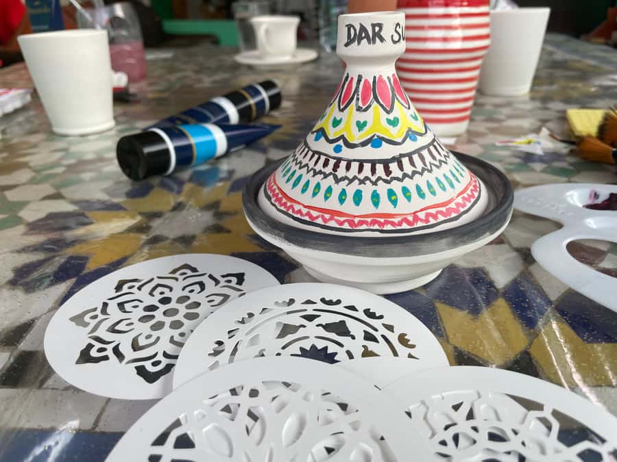 Creative Painting on Fes Pottery - Take It Home: What to Plan For With Pottery Souvenirs
