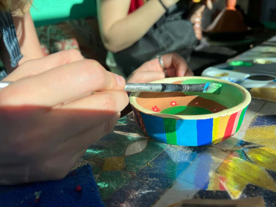 Creative Painting on Fes Pottery - What You’re Actually Doing in This Workshop (And What You Aren’t)