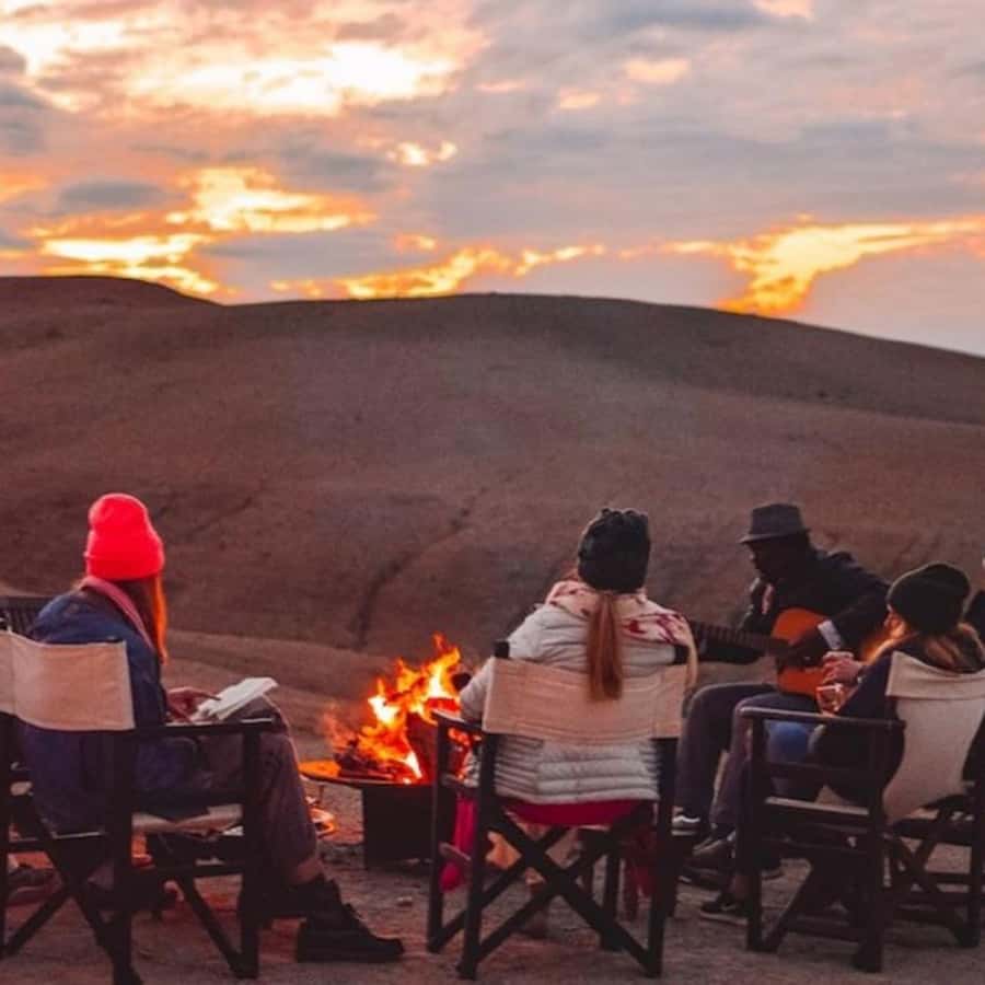 Desert night : ATV, Camel Trek sunset views & Dinner show - Sunset panorama and photo stops you can actually use