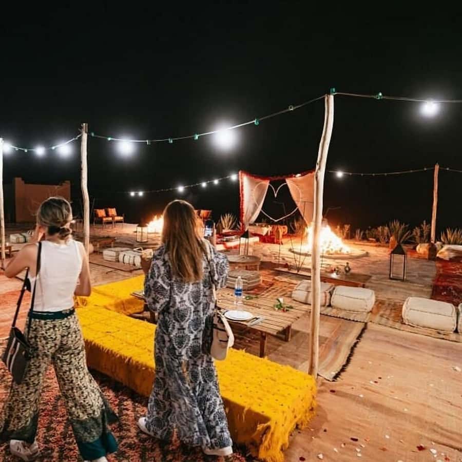 Desert night : ATV, Camel Trek sunset views & Dinner show - Dinner under the stars: meal, show, and the best part of the night
