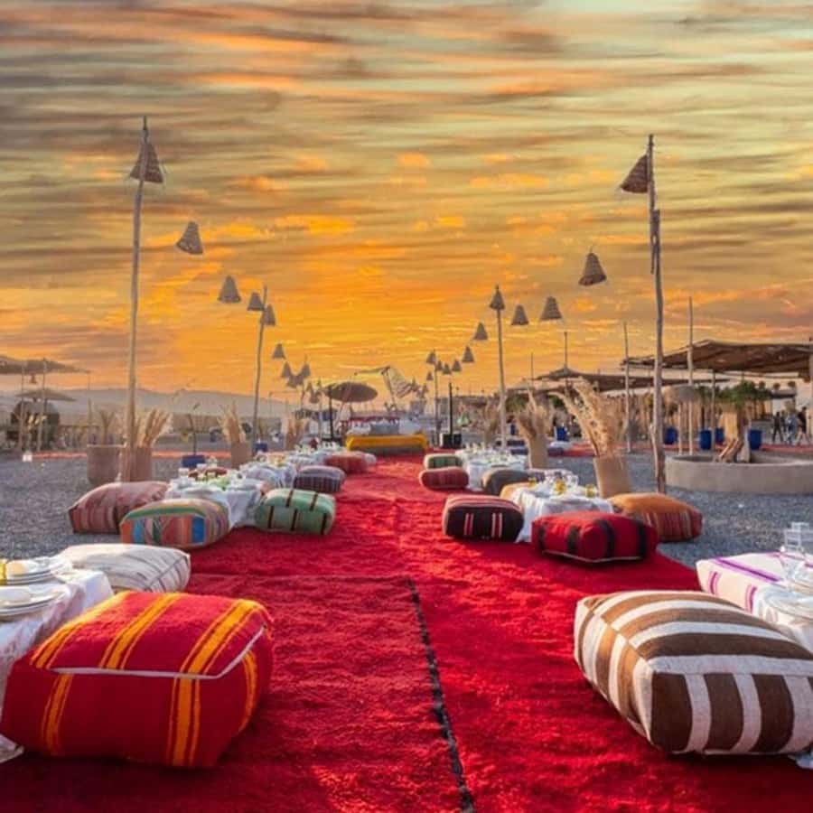 Desert night : ATV, Camel Trek sunset views & Dinner show - Entering the desert camp: welcome, gear, and first calm moments
