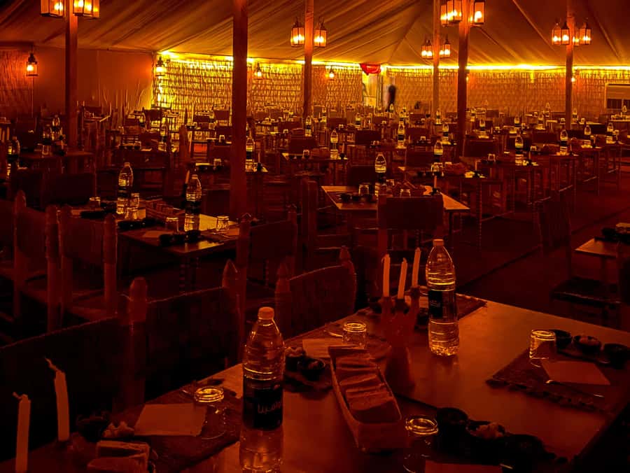 Dinner Show at Agafay desert & Traditional Outfit Photoshoot - Mint tea, camp time, and the best way to handle the “wait”