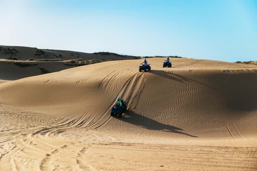 Essaouira Sand Dunes: Half Day Quad Bike Tour - Crossing Oued Ksob and spotting Sultan’s Palace ruins from the route