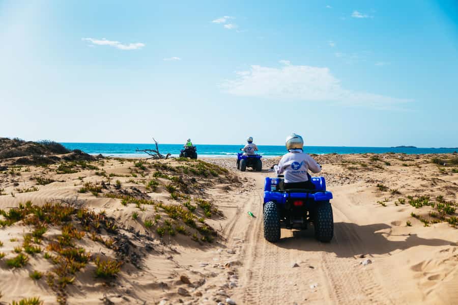 Essaouira Sand Dunes: Half Day Quad Bike Tour - Riding the dune fields: sandy climbs, rocky tracks, and controlled speed