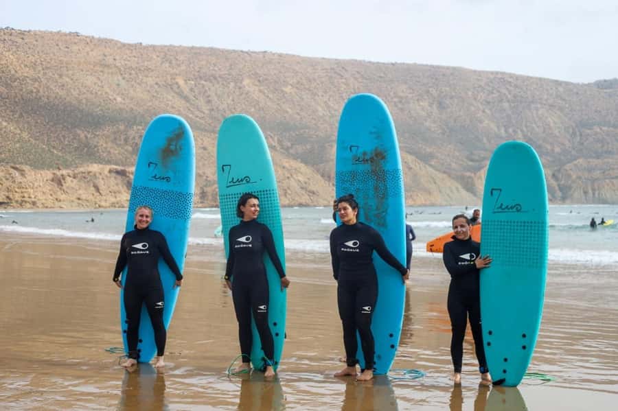 Essaouira Surf Experience -Group Lesson in Sidi Kaouki Beach - Sidi Kaouki Beach, the calm start you want for first-time surfing