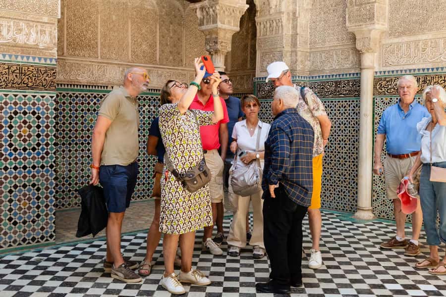 Fes: Attarine Madrasa, Museum, Tannery, Souk and Medina Tour - Entering Fes Medina at Bab Boujloud, and why a guide matters