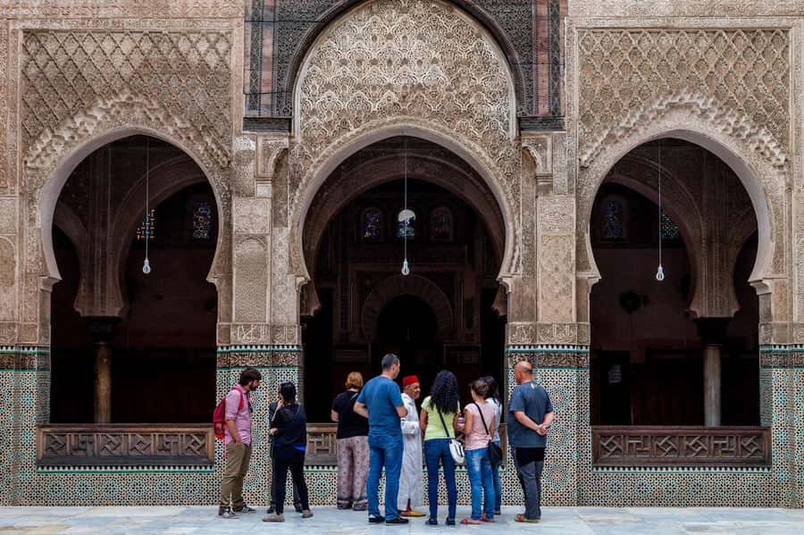 Fes: Royal Palace, Madrasa, Tannery & Souks and Medina Tour - Royal Palace of Fez: The Golden Gates Start the Story
