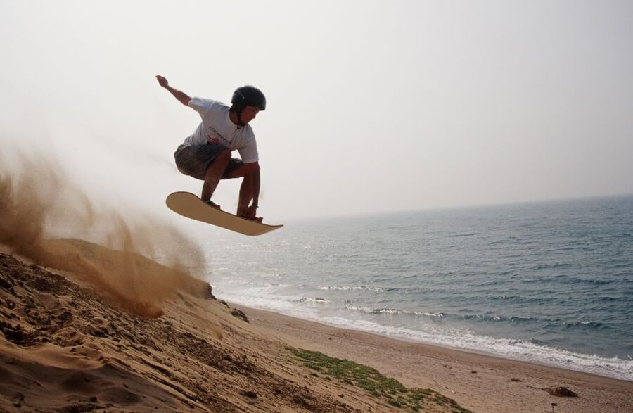 From Agadir or Taghazout: Desert Sand Boarding Tour w/ Lunch - Half-Day Sand Surfing North of Agadir, With Tabouga Mountain Views