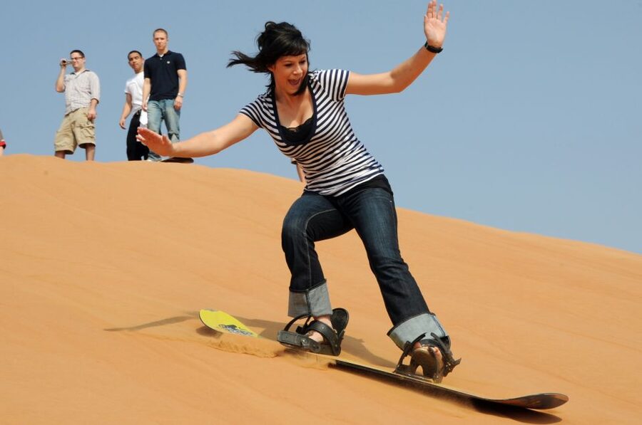 From Agadir or Taghazout: Desert Sand Boarding Tour w/ Lunch - The Dunes by the Beach: Sand Surfing, Sunset, and the Real Work of the Climb