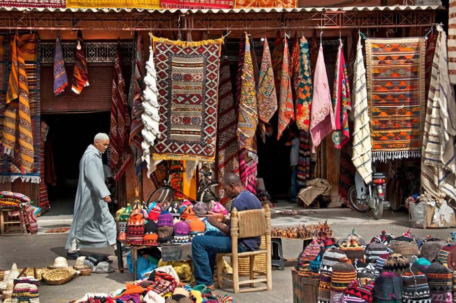 From Casablanca: Day Trip to Marrakech with Camel Ride - Souk Semmarine and the food market vibe: where the shopping makes sense