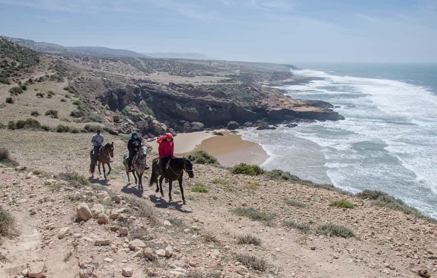 From Essaouira: Scenic Diabat Horseback Ride with Transfer - Pickup at Petite Porte de Bab Marrakech, then straight to the ranch