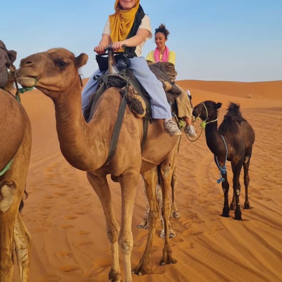 From Fes: 2 Day Round Trip Via Merzouga Desert & Camel Trek - Camel Trek, Sandboarding, and Your Desert Camp Night