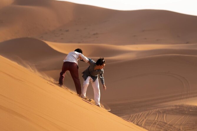 From Fes: Unforgettable Desert Tour to Marrakech 3-Day - Merzouga arrival: mint tea, camel introductions, and the first dune moment