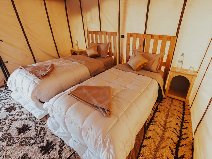 From Marrakech: 2-Day Zagora Desert Camp Trip - Ouarzazate Stop: Kasbah Taourirt with Atlas Mountain Backdrop