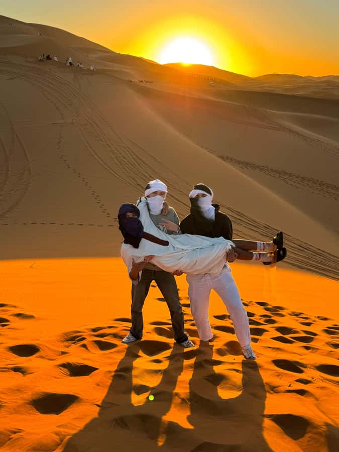 From Marrakech : 2 Days 1 night trip to Fes via Merzouga - The Camel Ride to Erg Chebbi: Sunset Hours You Will Actually Remember