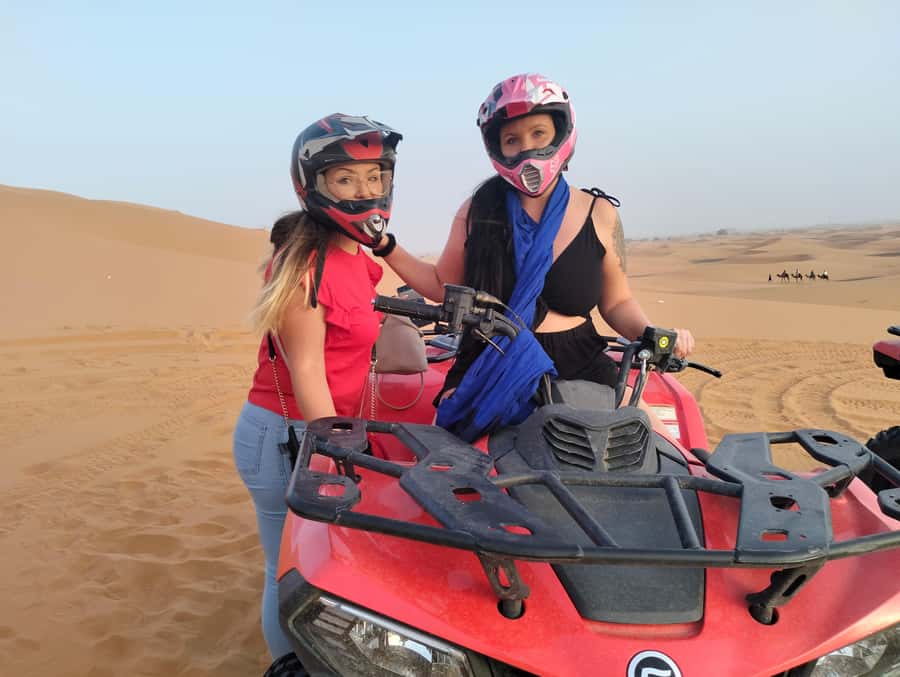 From Marrakech 3 Days Desert Merzouga with Camel & Quad bike - Quad biking at sunrise, fast fun with a couple of smart checks