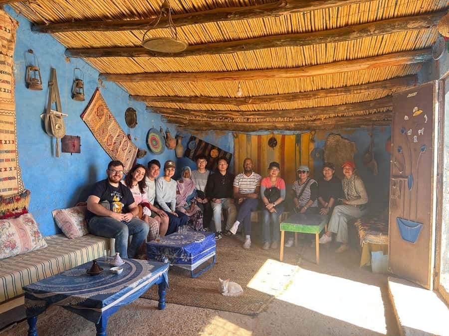 From Marrakech: 4-Day/3-Night Desert Adventure to Fes - Dades Gorge and the Valley of Roses: your guesthouse evening in a narrow-world setting