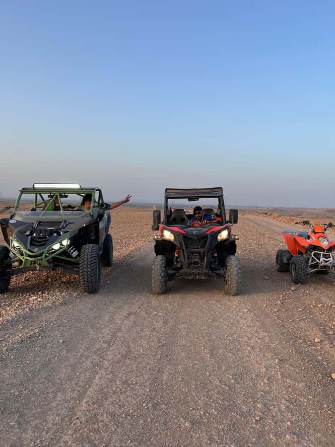 From Marrakech: Agafay Desert Buggy 1Hour & Dinner Show - Agafay Buggy at Sunset: the kind of evening this is