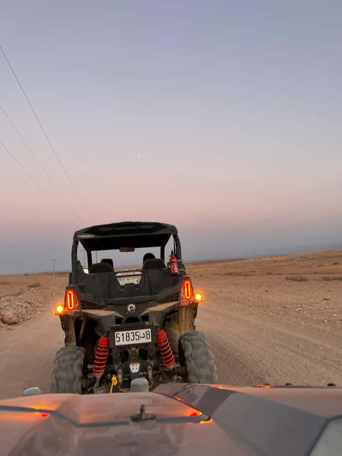 From Marrakech: Agafay Desert Buggy 1Hour & Dinner Show - Camp activities, sunset, dance, and the fire-show finale