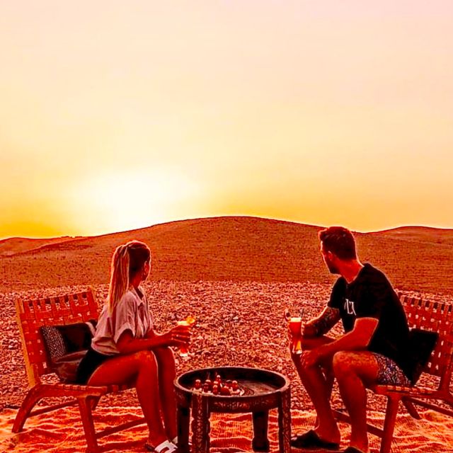 From Marrakech: Agafay Desert Dinner and Optional Camel Ride - Dinner by the bonfire, Berber music, and the fire show