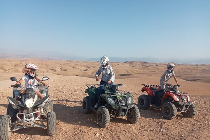 From Marrakech: Agafay Desert Quad Biking at Sunset & Dinner Show - Quad biking across Agafay: what you should expect on the ATV