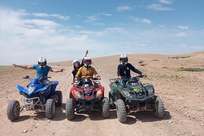 From Marrakech: Agafay Desert Quad Biking at Sunset & Dinner Show - Berber tent dinner, Moroccan food, and the fire show