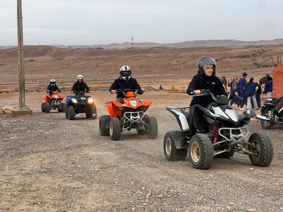 From Marrakech: Agafay Desert Quad Biking Tour with Transfer - Helmets, goggles, and a safety briefing that keeps the ride fun