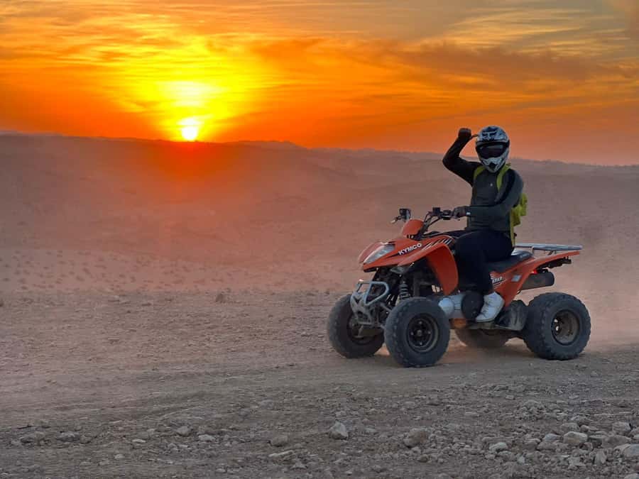 From Marrakech: Agafay Desert Quad Biking Tour with Transfer - Your two hours on the quads: high dunes in front of the Atlas